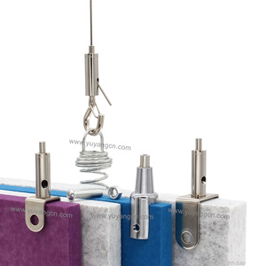 Câbles pour panneaux acoustiques de <span class=keywords><strong>plafond</strong></span> Pince à câble en acier Kit de <span class=keywords><strong>suspension</strong></span> de câble pour enseigne, cadre, panneaux d'affichage, panneaux acoustiques, etc. - Product Image 4