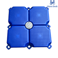Bloc de ponton flottant double en plastique HDPE modulaire pour plateforme aquatique, yacht, quai de bateau