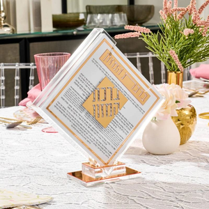 Waterdale Judaïca Cadeau juif pour rabbin Création sur mesure Magnifique décoration murale Acrylique Lucite Esquisse de Gadol - Product Image 1