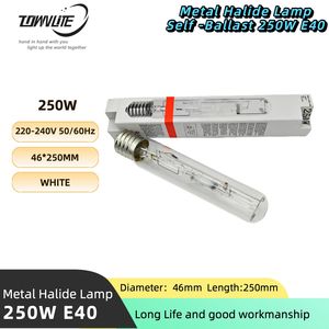Lampe à halogénures métalliques à tube droit mixte T46 220-240V, <span class=keywords><strong>auto</strong></span>-équilibrante, 250W E40, facile à installer - Product Image 2