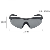 Lunettes tactiques de haute qualité CS Live Shooting Résistance aux chocs Coupe-vent Poussière HD Équitation Ski Montagne Lunettes Cadres ignifuges