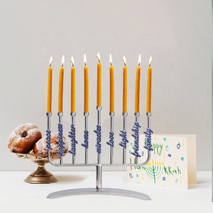 Candelabro Menorah Personalizado del Templo de Jerusalén, de Metal, con 9 Ramificaciones, 10 Pulgadas de Alto, <span class=keywords><strong>Israel</strong></span> - Product Image 4