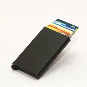 Light weight Big Capacity 10 pcs Card Holder RFID Blocking Metal Wallet