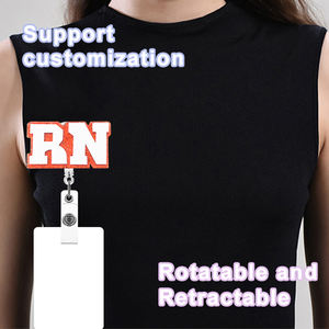 Beliebte Bling Acryl Hartplastik einziehbare Abzeichen Rollen <span class=keywords><strong>Medical</strong></span> Bearable Letters-Shaking Zubehör - Product Image 3