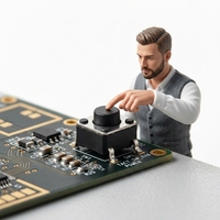 Interrupteur tactile SMD VAOHM VA-TSP4SB-S4H3 6 mm x 6 mm x 4,3 mm (1 sac/1000 pièces)