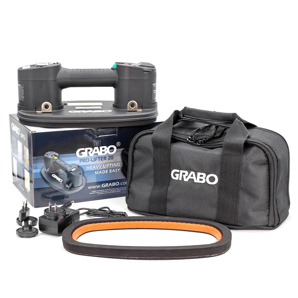 Grabo 프로 흡입 컵 디지털 디스플레이 유리 타일 운반 리프터 압력 센서 타일 포장 및 처리 도구