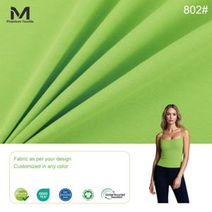 Tissu en coton recyclé certifié Eco, matière durable pour vêtements, conforme Oeko Tex, <span class=keywords><strong>jersey</strong></span> extensible doux, marques de mode 802 # - Product Image 1