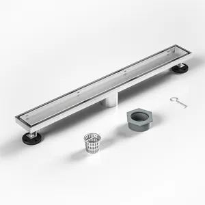 New Design 2 in 1 Stainless Steel Floor Drain with Adjustable Leveling Feet and Hair Catcher