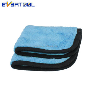 Serviette de séchage pour voiture EVERTOOL Car Care 1200gsm, bleu ciel, microfibre moelleuse, haute densité, pour le lavage et le detailing automobile - Product Image 1
