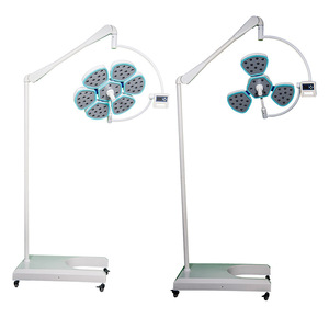 Lámpara de operación LED móvil con base de pie y brazo ajustable de 150W con certificación CE para quirófano de hospital o clínica. - Product Image 1