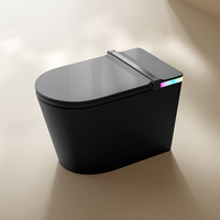 S002 Toilette intelligente haut de gamme à poser au sol, style américain, avec fonction de réduction du débit d'eau, pour la maison, avec commande vocale