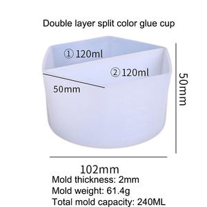 Tazas <span class=keywords><strong>de</strong></span> mezcla <span class=keywords><strong>de</strong></span> resina epoxi <span class=keywords><strong>de</strong></span> silicona transparente, taza medidora <span class=keywords><strong>de</strong></span> distribución, herramientas <span class=keywords><strong>de</strong></span> resina epoxi DIY <span class=keywords><strong>para</strong></span> fabricación <span class=keywords><strong>de</strong></span> joyas, Hobby Craft - Product Image 6