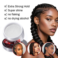 Gel coiffant brillant et fixant extra fort OEM personnalisé pour tresses soignées, gel coiffant brillant pour femmes