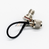 Câble coaxial RF TNC vers TNC RG174 10 cm, câble de raccordement TNC-m vers TNC-f RG58