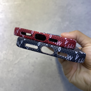 Sợi Carbon Luxo Điện Thoại Trường Hợp Từ PC Điện Thoại Bìa Với Kim Loại Máy Ảnh Khung Hỗ Trợ Sạc Không Dây Cho Iphones 17 Pro <span class=keywords><strong>Max</strong></span> - Product Image 6