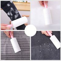 FF127 60 Feuilles Pet Hair Lint Rouleaux Vêtements Meubles Tapis Brosse De Nettoyage Fuzz Tissu Rasoir Portable Lint Remover