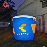 Bouteille publicitaire gonflable personnalisée de 2,5 m de haut avec impression de logo pour la décoration de places publiques