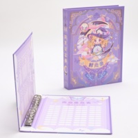 Livre de souvenirs pour camarades de classe, couverture rigide rose, classeur à six anneaux, journal d'amitié illustré, souvenir, annuaire scolaire, cadeau pour enfants et adolescents