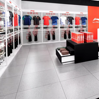 Vitrine de présentation commerciale pour vêtements et accessoires de badminton, présentoir de magasin, étagère de présentation
