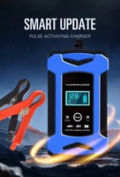 Penjualan pabrik 12V 6A 7 versi sepeda motor UPS mobil pengisi daya baterai perbaikan pulse dengan pengisi daya LCD colokan EU steker Inggris