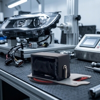 Électroaimant à pousser-tirer DC 12V 24V, solénoïde à cadre ouvert, actionneur linéaire pour phare automobile
