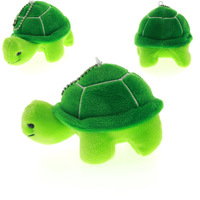 Porte-clés en peluche tortue de 9 cm, jouets, pendentif, breloque pour sac à dos, accessoire pour couples, mini taille 7x9,5 cm PP