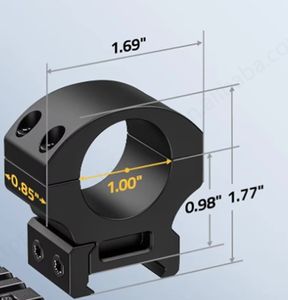 วงแหวนติดกล้องเล็ง CVLIFE ขนาด 1 นิ้ว แบบ 2 ชิ้น ติดตั้งง่ายสำหรับอุปกรณ์ล่าสัตว์ - Product Image 5