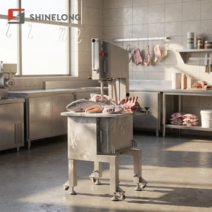 Commercial Meat <b>Bone</b> <b>Saw</b> Machine Stainless Steel Butcher Shop Equipment for Frozen Fish Beef Cutting B2428 Premium SUS 304 Stain - Product Image 1
