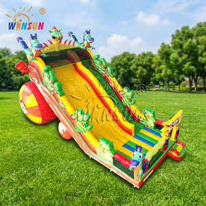 WINSUN Commercial New Design Blow Up <b>Slide</b> Dinosaur PVC Inflatable Dry <b>Slide</b> - Product Image 1