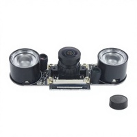 Module de caméra Raspberry Pi OV5647, module d'objectif fisheye Raspberry Pi pour vision nocturne avec personnalisation de la mise au point manuelle prise en charge
