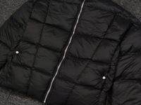 Veste d'hiver personnalisée à bulles d'air pour hommes, manteau en duvet d'oie unie noire, veste en duvet de canard pour hommes