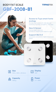 2021 최신 180 kg 욕실 바디 구성 측정 기계 스마트 BLE 5.0 체지방 규모 - Product Image 3