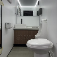 Toilet Portabel Goeasy China, Panel Sandwich, Trailer Kamar Mandi Mobile, Prefab, Ramah Lingkungan, Tahan Lama, untuk Luar Ruangan, Umum, Perkemahan, dan Toilet Umum