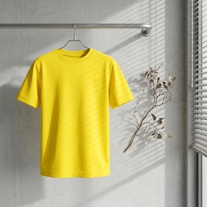 T-shirt Estiva da Uomo con Collo Rotondo, 65% Poliestere 35% Cotone, Ottimo Prezzo, Personalizzabile OEM, Colletto a Costine, <span class=keywords><strong>Polsini</strong></span> a Doppio Ago - Product Image 3