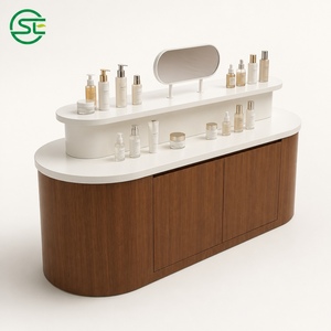 Exhibidores de Cosméticos Personalizados, Diseño Moderno y Ajustable, Estantes de Exhibición para Tiendas de Belleza y Boutiques de Maquillaje - Product Image 1