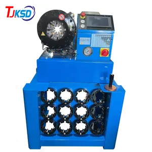 CE Up To 2Inch 4Kw P32 hydraulic hose pressing tool Brake Tube CNC Touch Screen Hose Crimping Machine