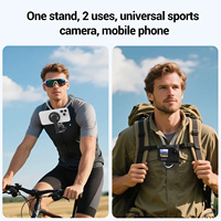 Support de téléphone magnétique flexible multifonctionnel YUNKU en alliage de zinc, réglable à 360°, pour bureau, tableau de bord, accessoires de caméra sportive