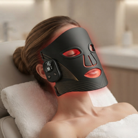 Masque LED sans fil à aspiration magnétique de type Y, de haute qualité et de conception récente, masque de traitement à la lumière rouge en silicone