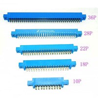 Connecteur 10/18/28/36 broches Goldfinger pour faisceau de câbles, fente PCB, câble de carte de jeu Arcade Pandora, connecteur femelle