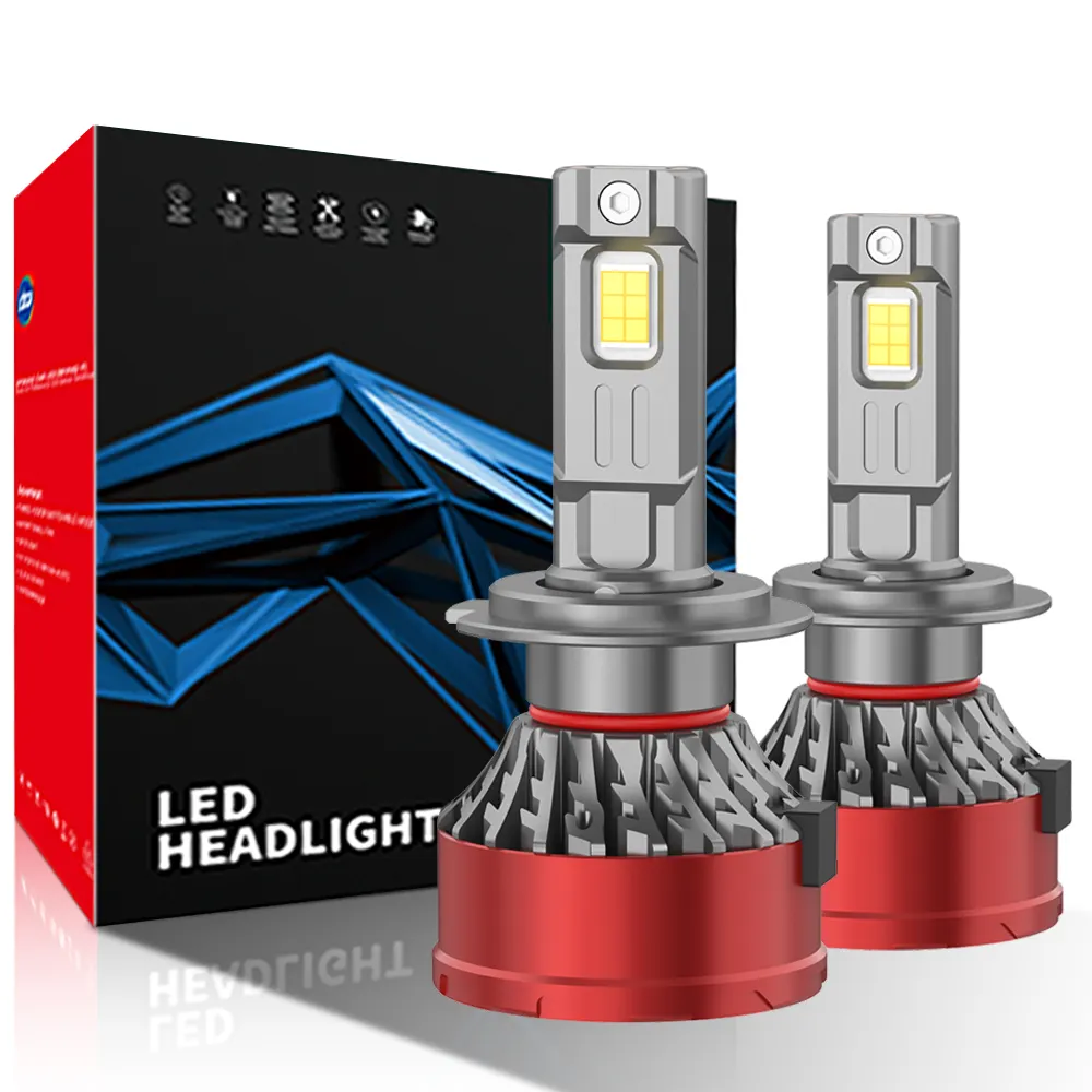 Venda por atacado de fábrica de lâmpadas LED Canbus H4 H7 H11 9005 9006 9012 V30 140W 12000LM faróis LED