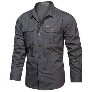 Camisa de <span class=keywords><strong>Verano</strong></span> para <span class=keywords><strong>Hombre</strong></span> 2024 Nueva Camisa Suelta con Solapa para <span class=keywords><strong>Hombre</strong></span> Color Sólido <span class=keywords><strong>Manga</strong></span> <span class=keywords><strong>Larga</strong></span> Camisa Casual Top Masculino - Product Image 2