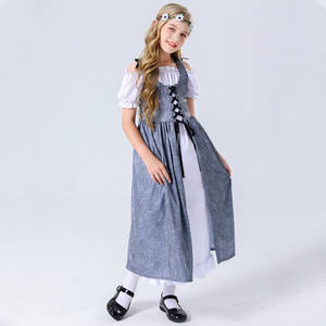 Disfraz Medieval de sirvienta de granja francesa Halloween chico <span class=keywords><strong>renacimiento</strong></span> Pastoral Vintage vestido largo Cosplay Oktoberfest Dirndl disfraces - Product Image 5