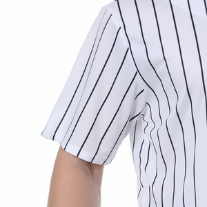 Nueva Camiseta de Béisbol y Sóftbol Unisex al por Mayor 2025, Personalizada con Rayas, Impresión por Transferencia de Calor, Lisa, Transpirable, Cuello en V, 100% Poliéster - Product Image 1