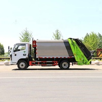 Camion Compacteur de Déchets Dongfeng 5CBM 6CBM 7CBM à Transmission Manuelle 4x2 avec Moteur et Pompe, Prix Usine, à Vendre