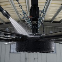 Generador de Flujo de Aire Industrial de 24 pies, IE5 PMSM de Accionamiento Directo, Ventilador de Techo Grande de 7.3m, IP66 para Plantas de Manufactura, Talleres Metálicos, ETL