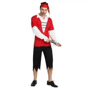 Halloween Adult Pirate Clothing Stage Performance Party Cosplay Pirate Jack Uniform Cosplay Costumes