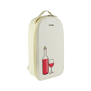 Custom 2-<b>Bottle</b> Wine Tote <b>Bag</b> Insulated Leak-Proof Wine <b>Cooler</b> <b>Bag</b> Portable Wine <b>Bottle</b> Carrier Case lunch <b>bag</b> - Product Image 3