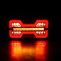 Feu arrière LED magnétique certifié ECE 10-30V pour camion et remorque, 5 fonctions : Stop, Clignotant, Feu de brouillard pour Bus et VR