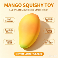Jouet Squishy de Simulation Super Doux à Remontée Lente, Jouet à Presser en Forme de Fruit, Anti-Stress, Jouet Sensoriel pour Enfants, Cadeau, Vente en Gros