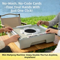 Table de Mahjong Portable Compacte Non Électrique Sans Mélangeur de Cartes pour Quatre Joueurs – Idéale pour la Maison, le Camping et les Fêtes